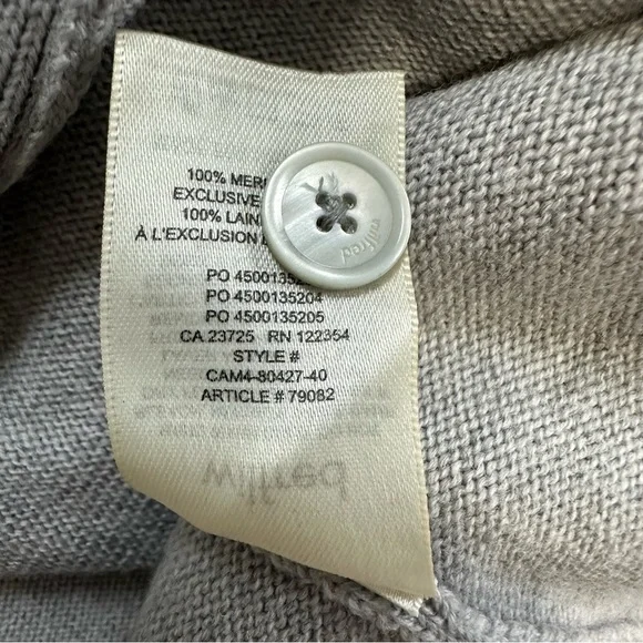 Wilfred Aritzia Merino Wool Grey Utopia Knit Button Front Dress Small - Picture 9 of 11